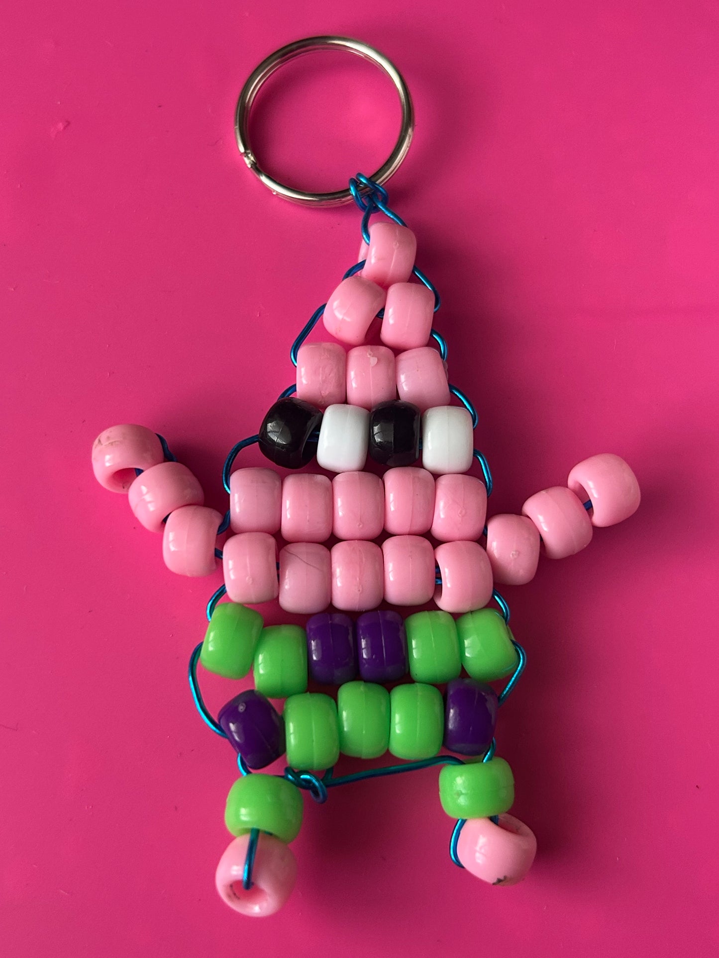 rick Star Beaded Keychain