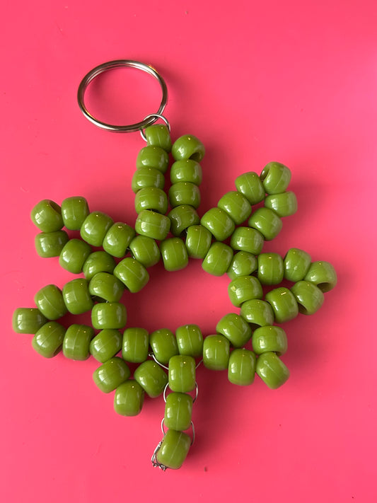 OG GREEN leaf keychain