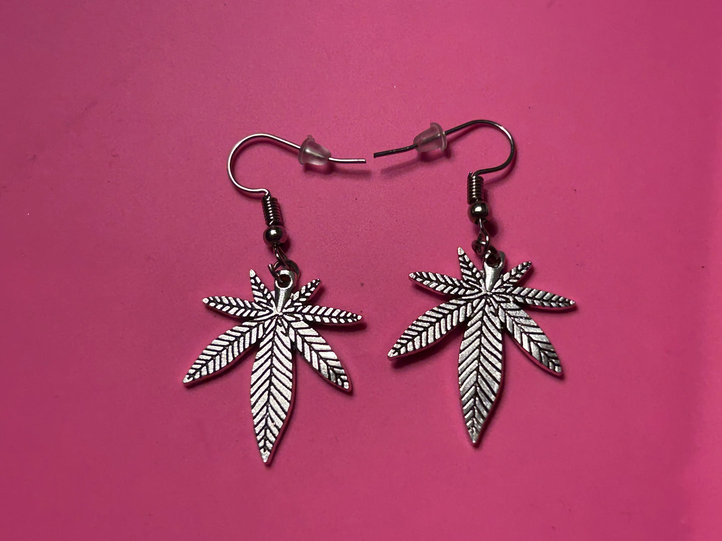 SILVER LEAF EARRINGS