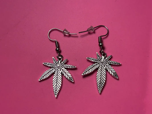 SILVER LEAF EARRINGS