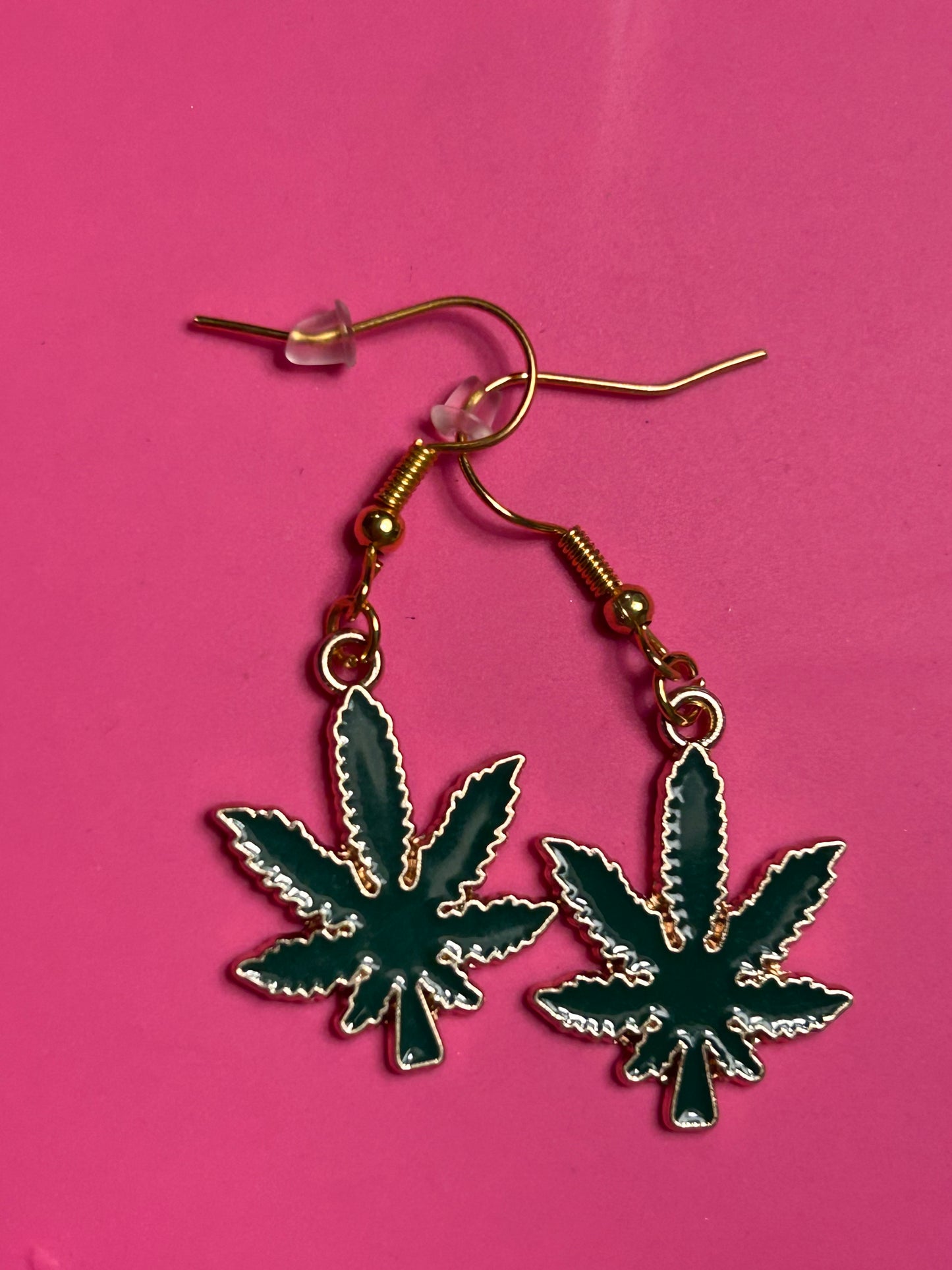EMERALD BLAZE LARGE EARRINGS