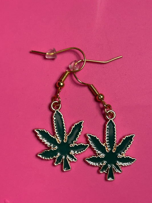 EMERALD BLAZE LARGE EARRINGS